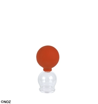 Schröpfglas aus Glas, mit Ball, Gr. 1