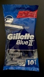 Gillette Blue II Einwegrasierer (Rasierklingen), 10 Stück
